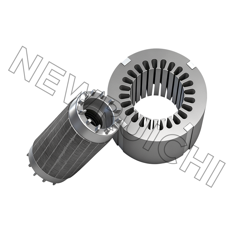 AC-motorstator och rotorkärna