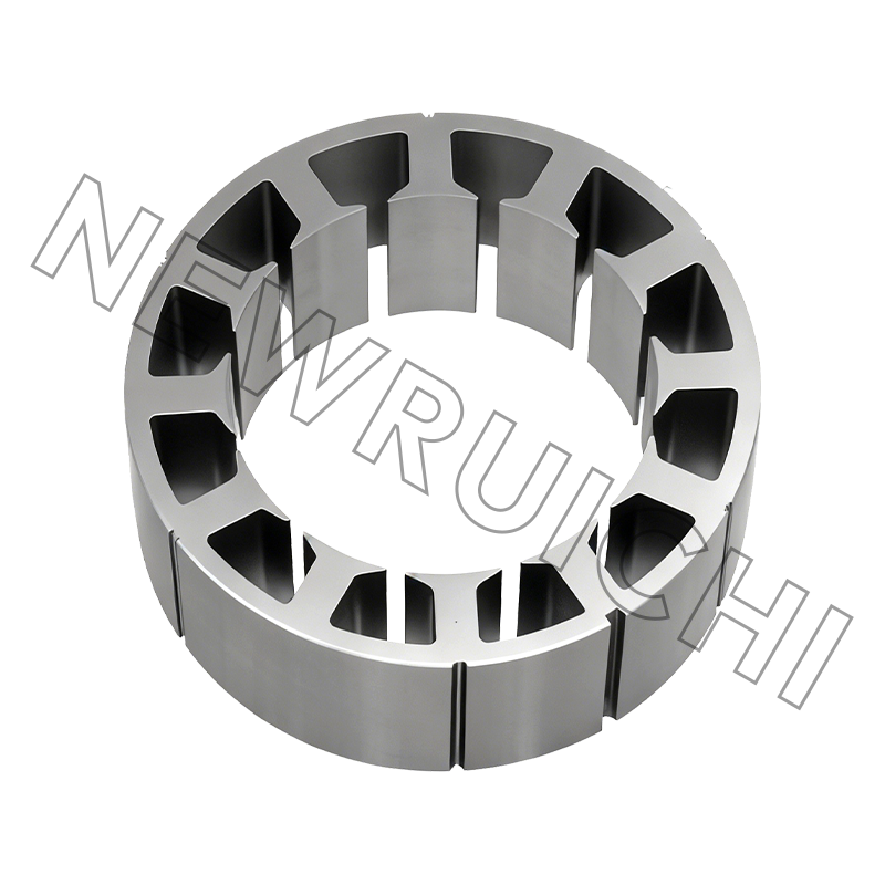 DC-motorstator och rotorlaminering